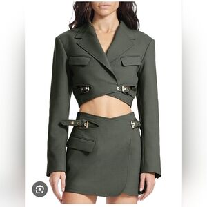 Dion Lee INTERLOCK CROPPED BLAZER size 4